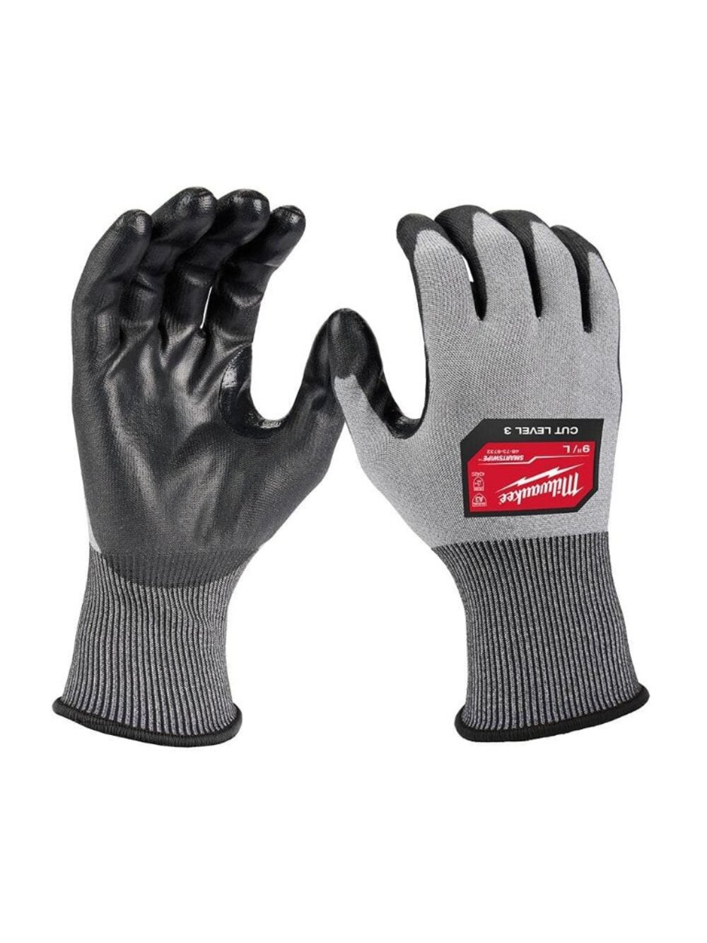 Milwaukee 6 Pair L High Dexterity Cut 3 Resistant Polyurethane Dipped Outdoor &